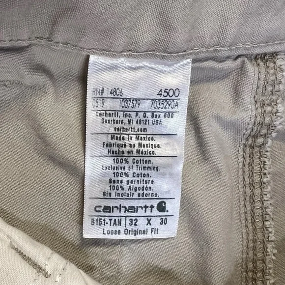 Carhartt Loose Original Fit Utility Carpenter Pants Men's 32 X 30 - Picture 9 of 9